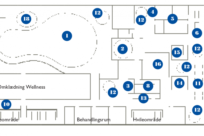 Oversigt over wellness faciliteter